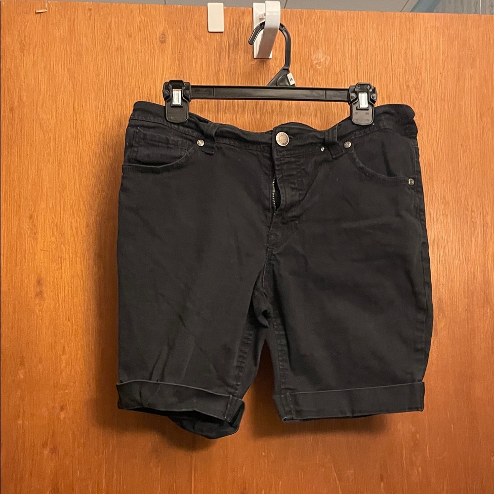 Faded Glory Black Jean Shorts for Women
